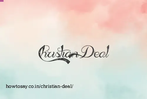 Christian Deal