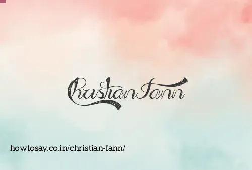 Christian Fann