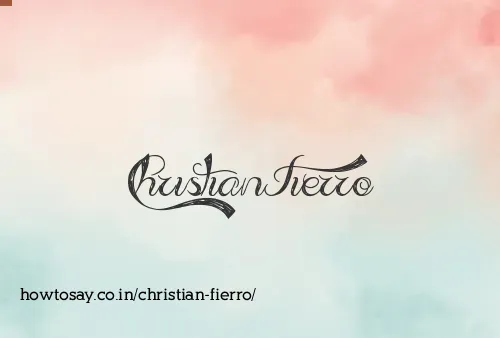 Christian Fierro