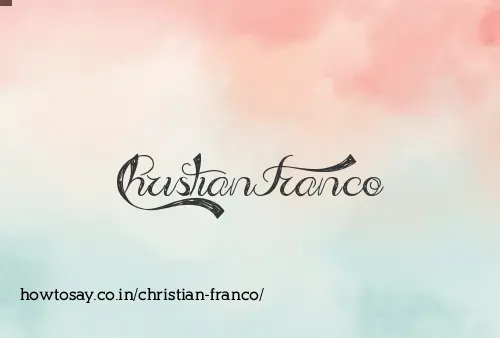 Christian Franco
