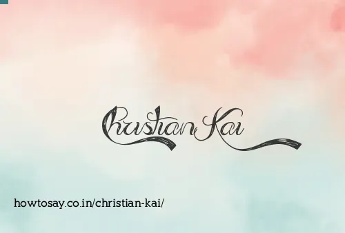 Christian Kai