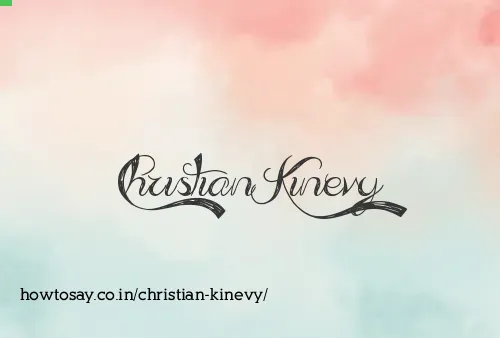 Christian Kinevy