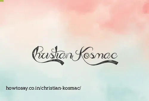 Christian Kosmac