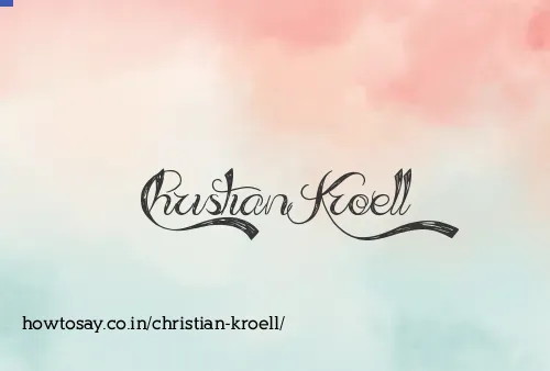 Christian Kroell