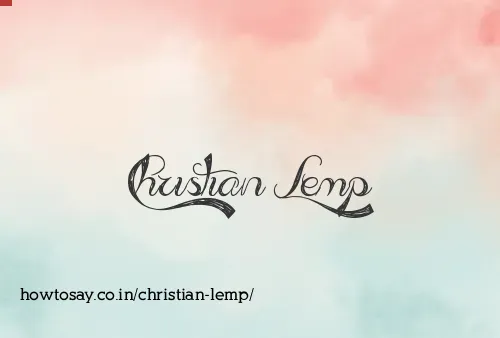 Christian Lemp