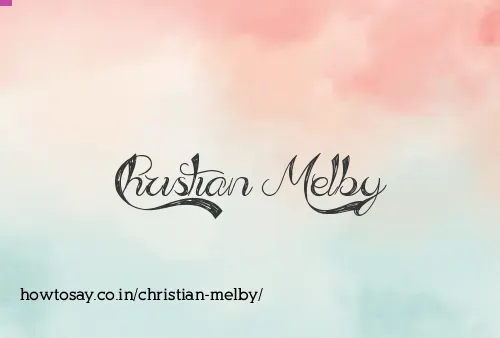Christian Melby