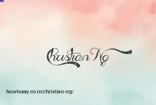 Christian Ng