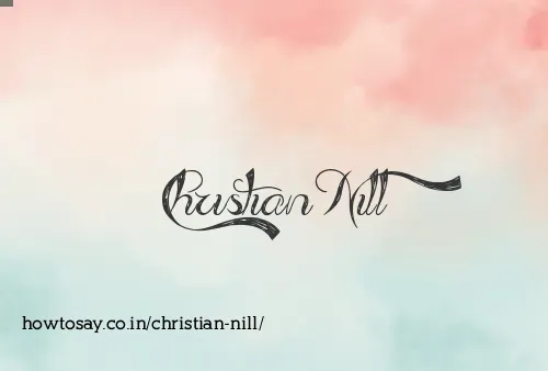 Christian Nill