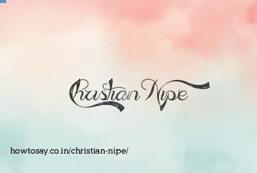Christian Nipe