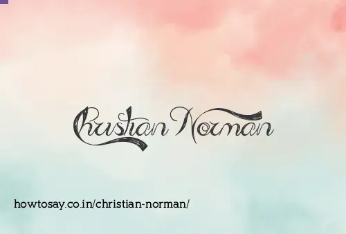 Christian Norman