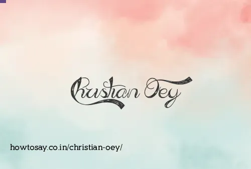 Christian Oey