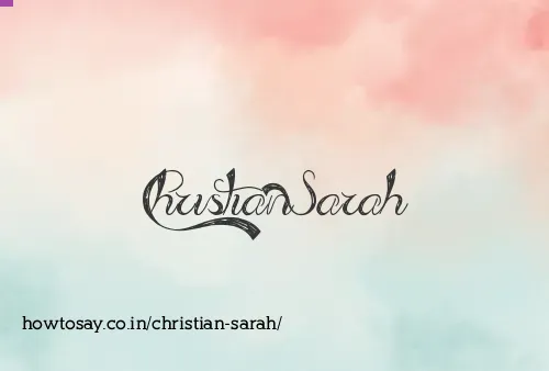 Christian Sarah