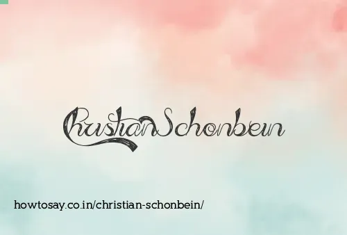 Christian Schonbein