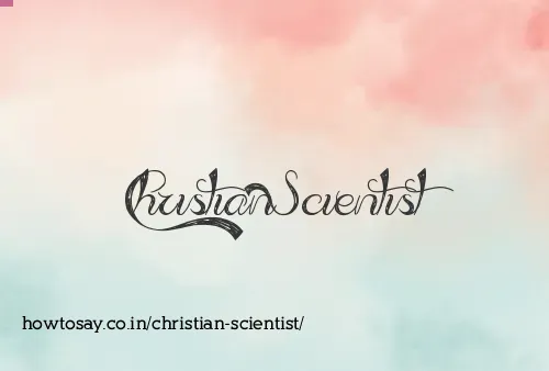 Christian Scientist