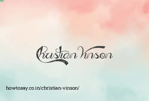 Christian Vinson