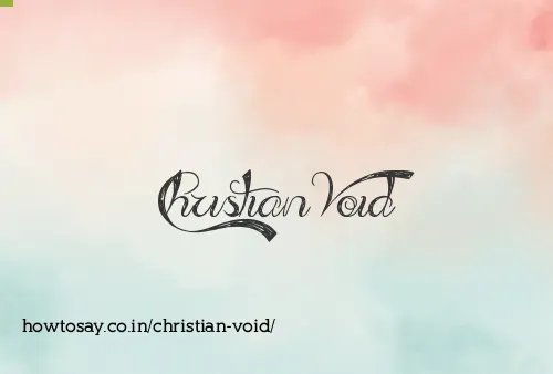 Christian Void