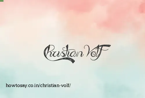 Christian Volf