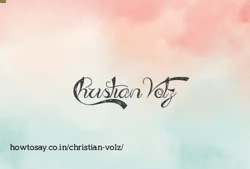 Christian Volz