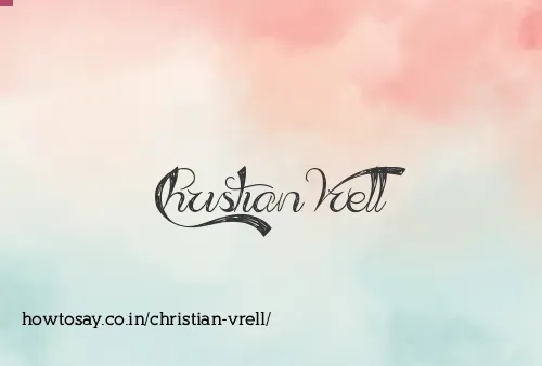 Christian Vrell