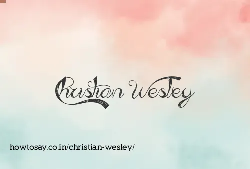 Christian Wesley