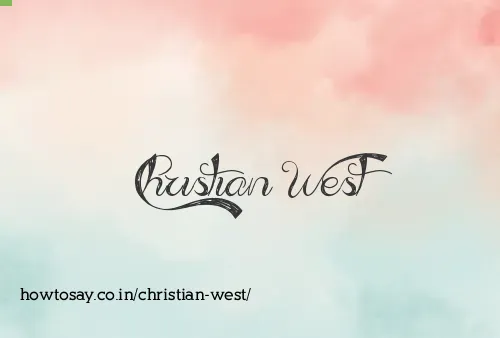 Christian West