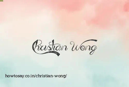 Christian Wong