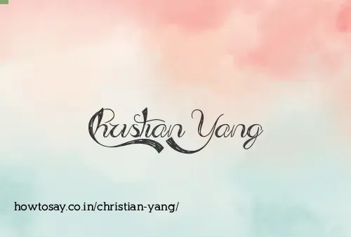 Christian Yang