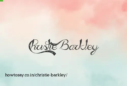 Christie Barkley