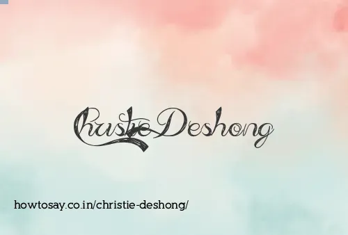 Christie Deshong