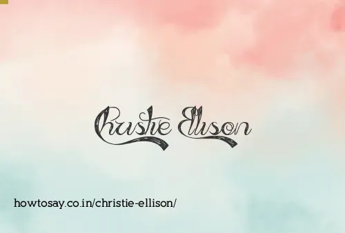 Christie Ellison