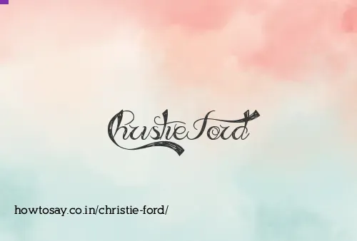 Christie Ford