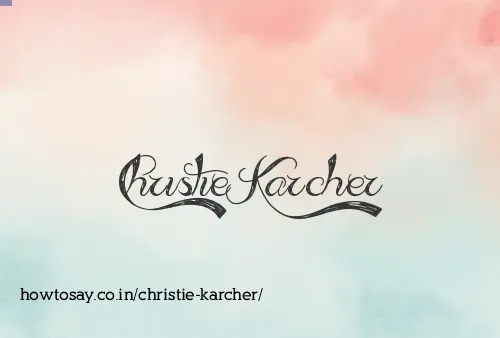 Christie Karcher