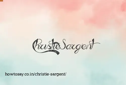 Christie Sargent