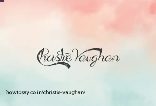 Christie Vaughan