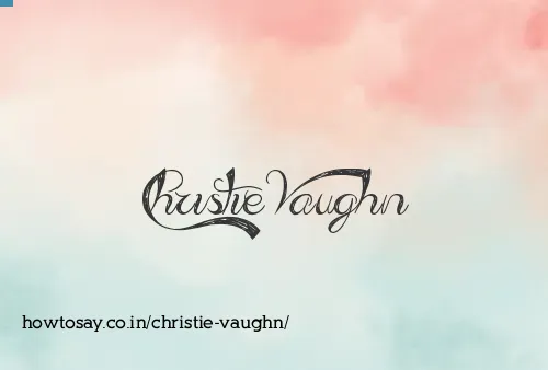 Christie Vaughn