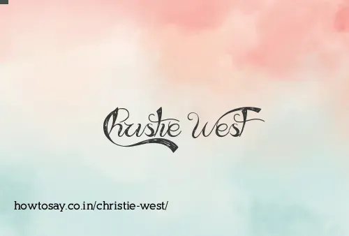 Christie West