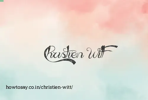 Christien Witt