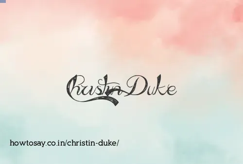 Christin Duke