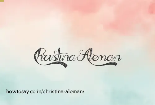 Christina Aleman