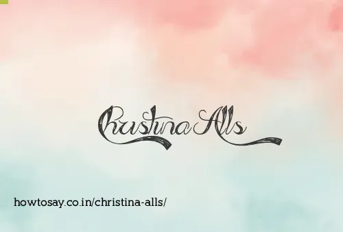 Christina Alls
