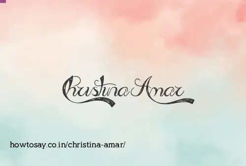 Christina Amar