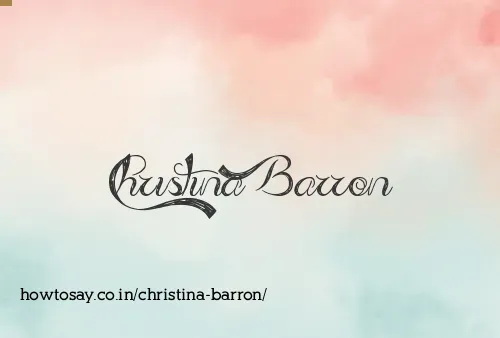 Christina Barron