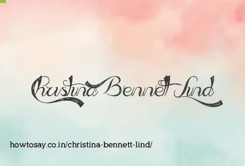 Christina Bennett Lind