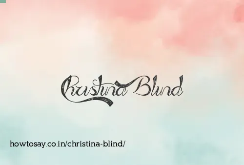 Christina Blind