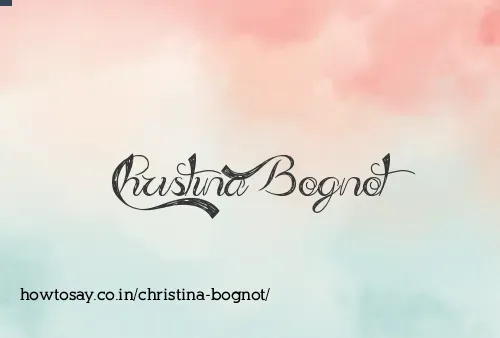 Christina Bognot