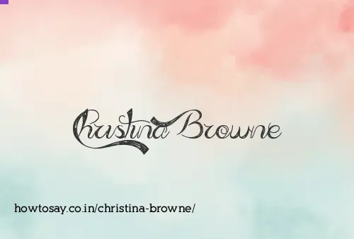 Christina Browne