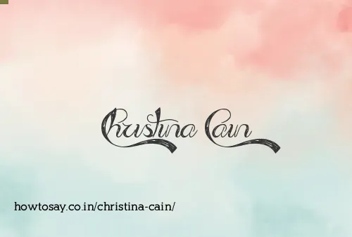 Christina Cain