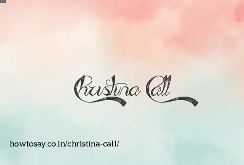 Christina Call