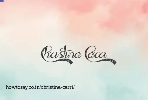Christina Carri