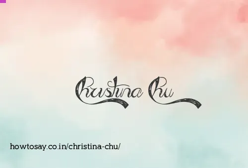 Christina Chu